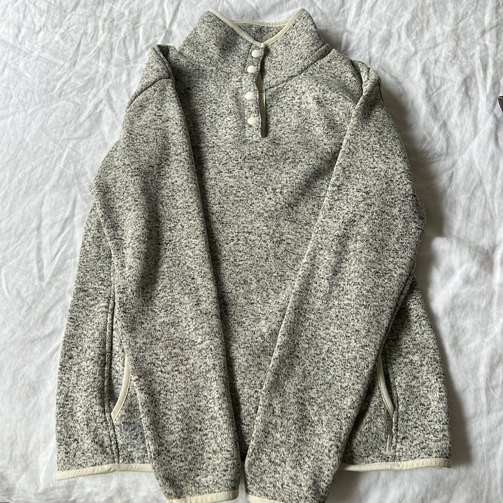 Eddie Bauer - grey pullover jacket